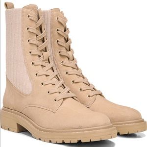 SAM EDELMAN Lydell Mixed Media Combat Boots size 8